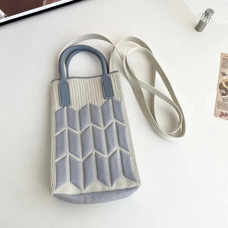 Love Mini Knit Shoulder Crossbody Bag - Bellarte Enchanté Love Mini Knit Shoulder Crossbody Bag